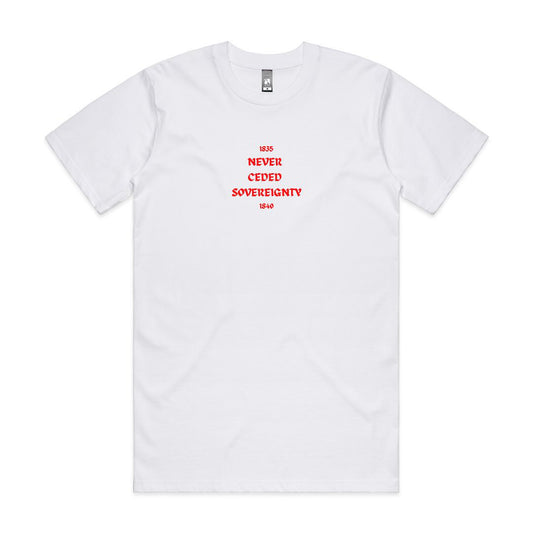 'Never Ceded Sovereignty’ Adults Tee WHITE